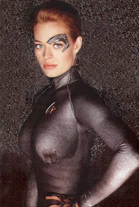 Jeri Ryan as Seven of Nine in Star Trek Voyager