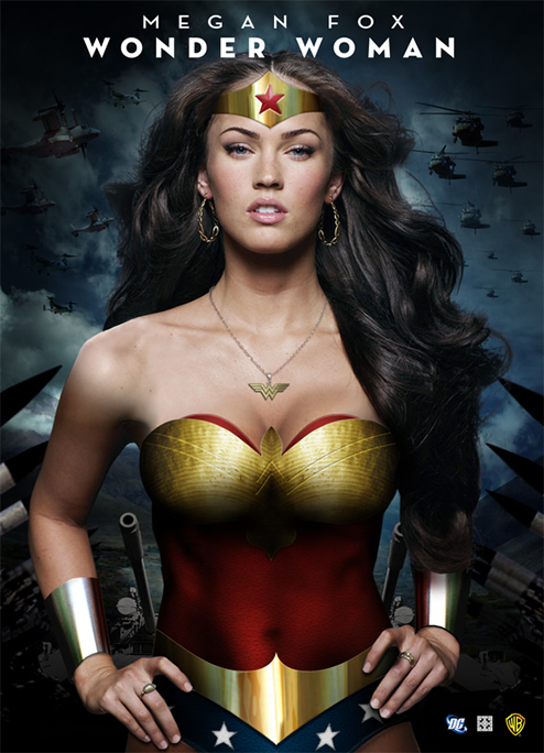 Looks like that poster of Megan Fox as Wonder Woman over at Wonder-Who.com 